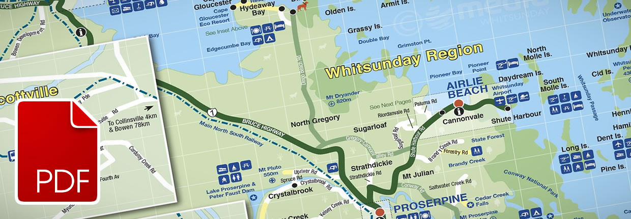 Download Whitsunday Region Map PDF